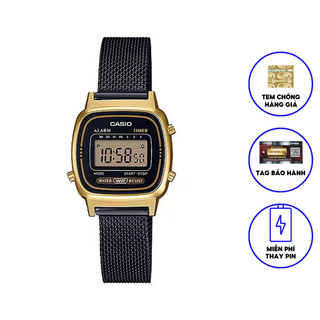 Đồng hồ nữ dây kim loại chính hãng Casio LA670WEMB-1