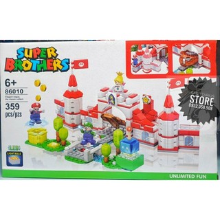 Bộ xếp hình lắp ráp supermario bảo vệ lâu đài công chúa