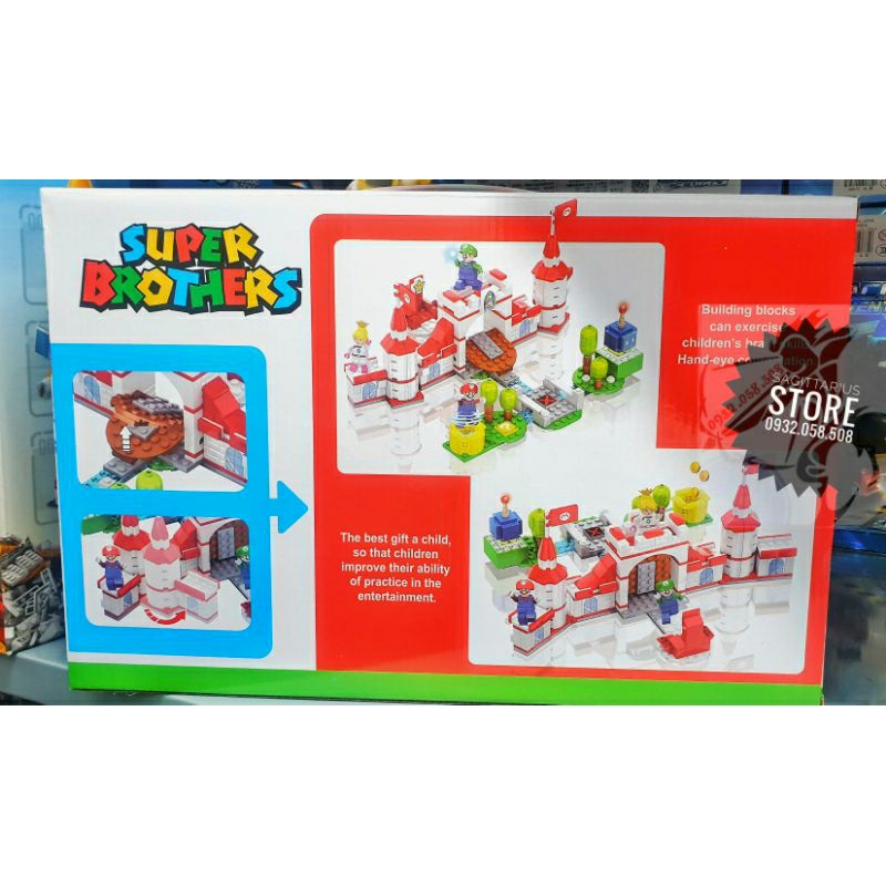 Bộ Xếp Hình Lắp Ráp SuperMario Bảo Vệ Lâu Đài Công Chúa