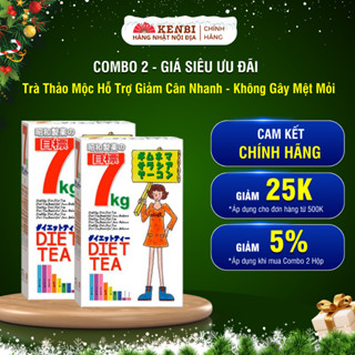 <Combo Giảm Cân K Phanh> Gồm 2 Hộp Trà Giảm Cân 7kg Hỗ Trợ Giảm Mỡ Bụng, Thanh Lọc Cơ Thể Nhật Bản- Kenbi Shop Japan
