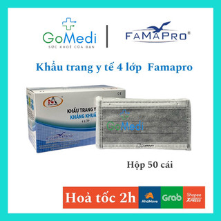 (Hàng Sẵn) Khẩu Trang Y Tế 4 lớp (Hộp 50 cái)