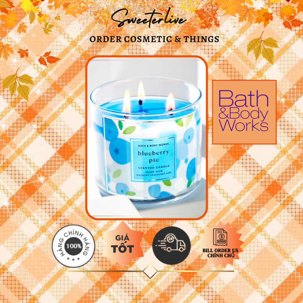 Nến thơm 3 Bấc Bath and Body Works - 411g