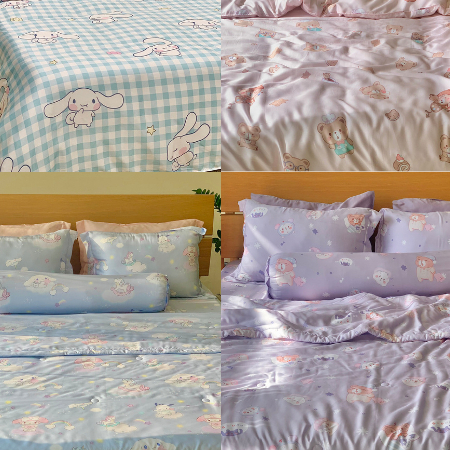 Ga giường lẻ tencel 80s ( Nhiều mẫu Họa Tiết Dễ Thương ) cao cấp AN NHIÊN bo chun size nệm 1m4, 1m6, 1m8, 2m