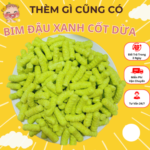 500gr BIM BIM ĐẬU XANH CỐT DỪA GION NGON BÉO NGẬY- THÈM GÌ CŨNG CÓ