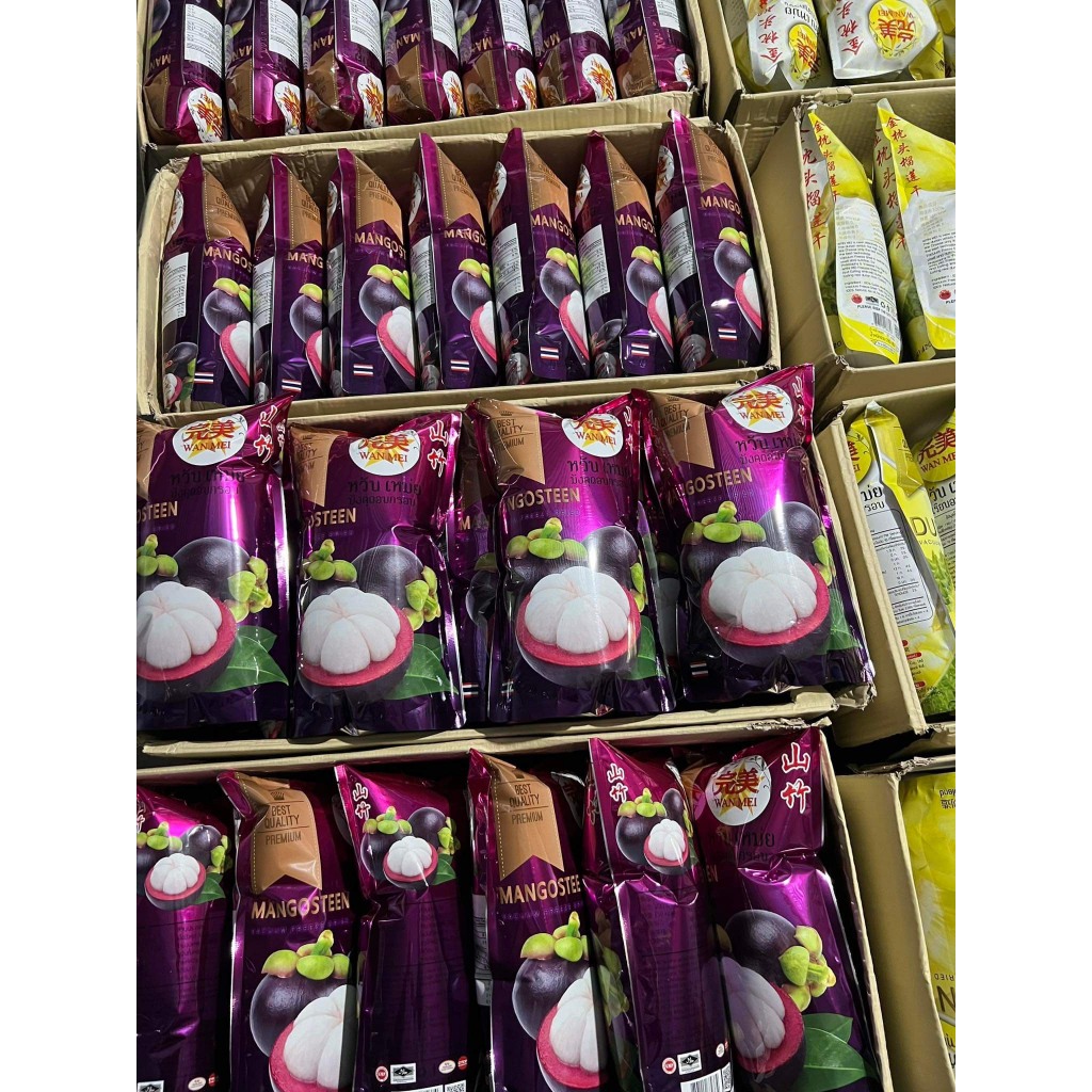 SẦU RIÊNG, DÂU TÂY, MĂNG CỤT HOA QUẢ SẤY THĂNG HOA WANMEI THÁI LAN GÓI TO 210G- THÈM GÌ CŨNG CÓ