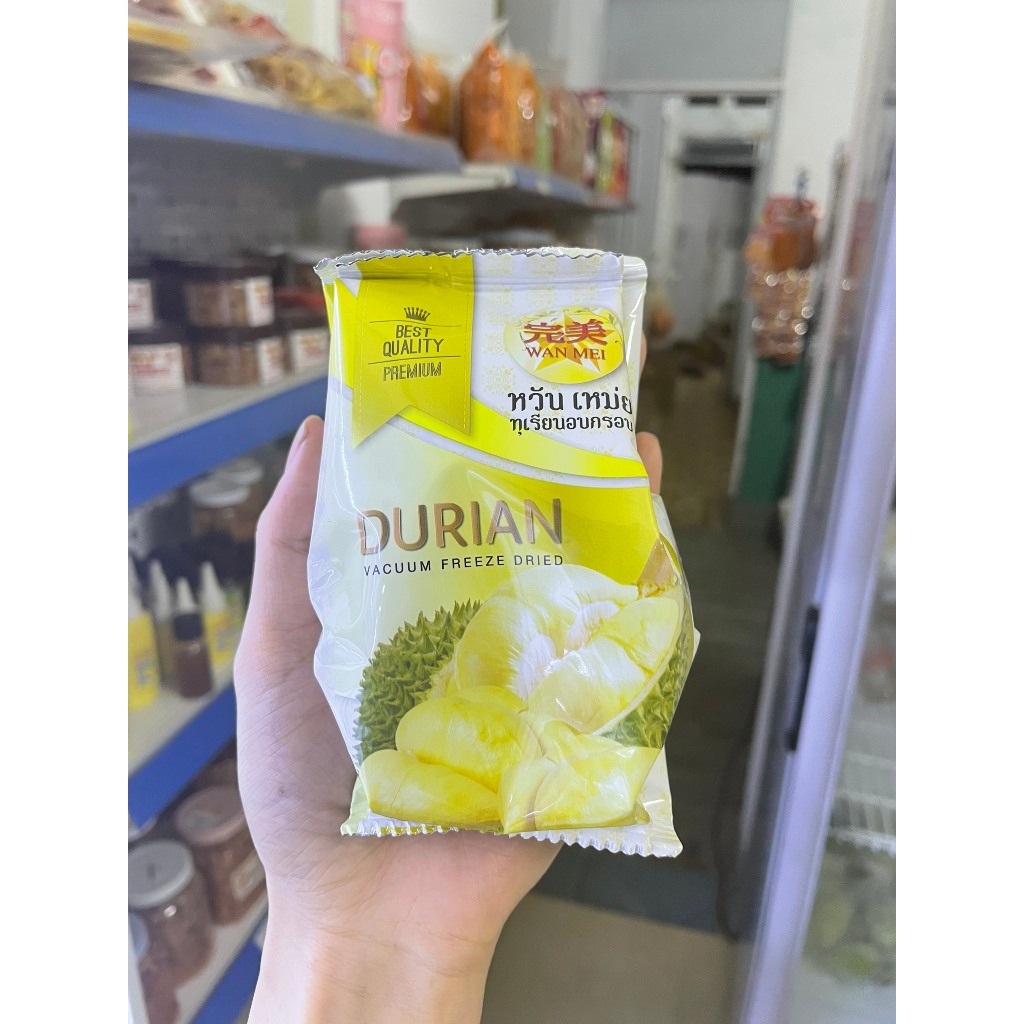 SẦU RIÊNG, DÂU TÂY, MĂNG CỤT HOA QUẢ SẤY THĂNG HOA WANMEI THÁI LAN GÓI TO 210G- THÈM GÌ CŨNG CÓ
