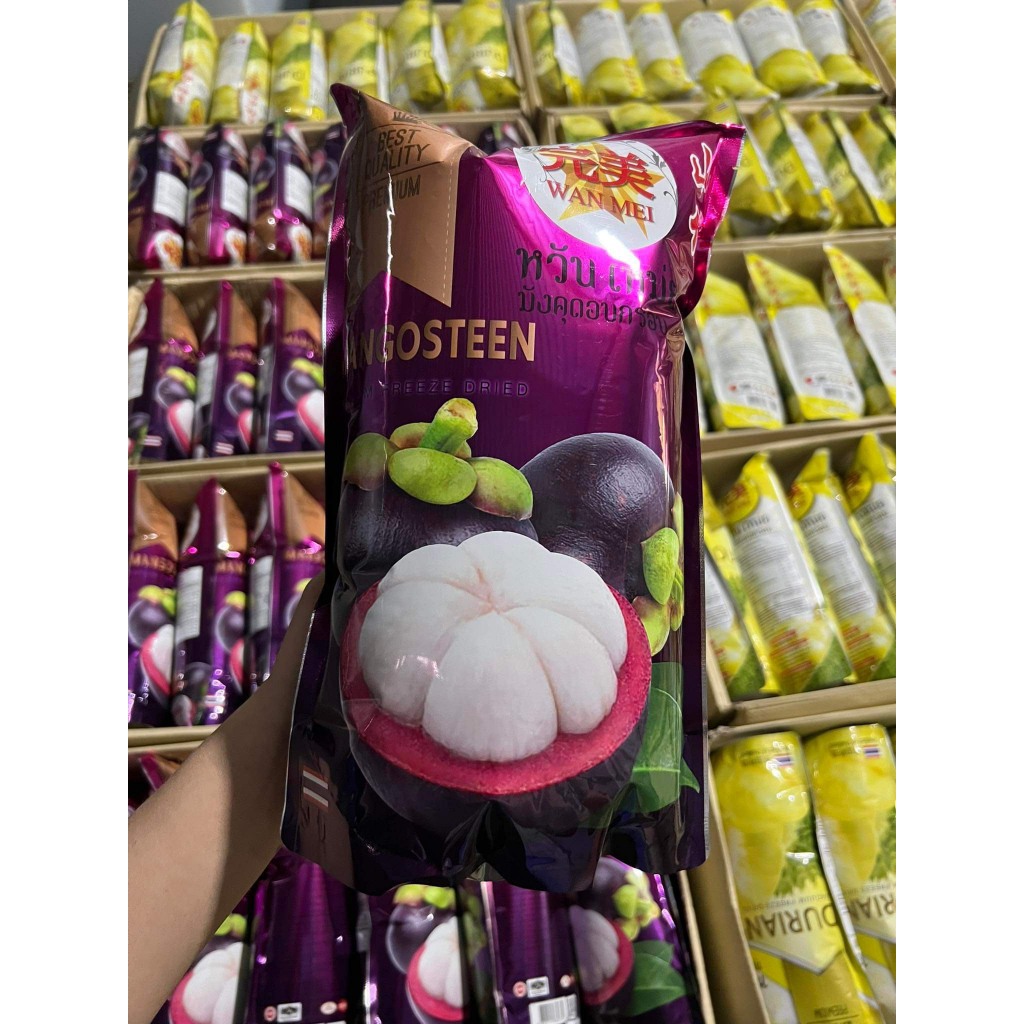 SẦU RIÊNG, DÂU TÂY, MĂNG CỤT HOA QUẢ SẤY THĂNG HOA WANMEI THÁI LAN GÓI TO 210G- THÈM GÌ CŨNG CÓ