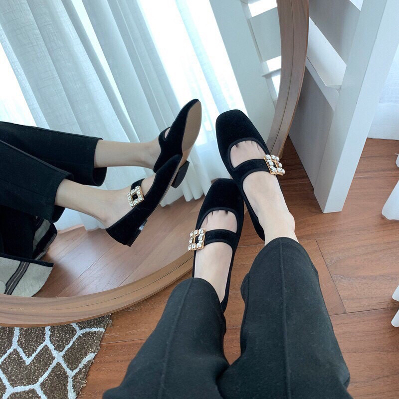 giày lolita màu đen