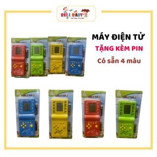 MÁY ĐIỆN TỬ XẾP HÌNH cầm tay TẶNG PIN, máy chơi điện tử xếp gạch, máy chơi game xếp hình