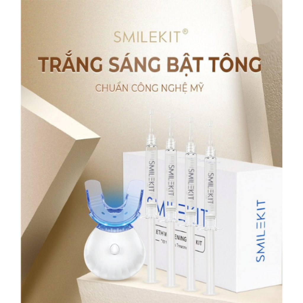 Máy Làm Trắng Răng SMILEKIT - Máy tẩy trắng răng làm sạch sâu hiệu quả nhanh chóng, bảo vệ men răng