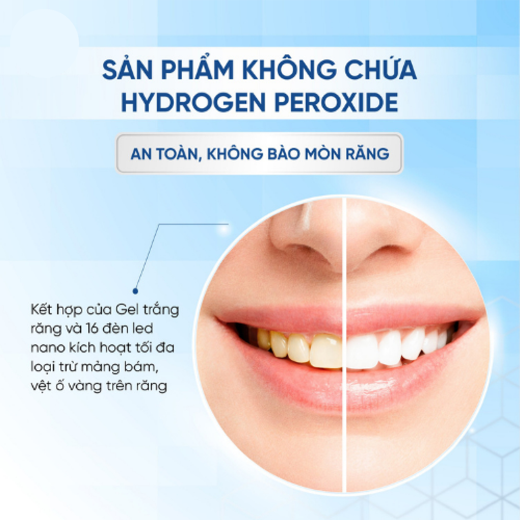 Máy Làm Trắng Răng SMILEKIT - Máy tẩy trắng răng làm sạch sâu hiệu quả nhanh chóng, bảo vệ men răng