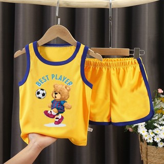 Bộ bé trai thể thao hình gấu áo BEST PLAY cho bé từ 6kg đến 29kg.BDBT54.