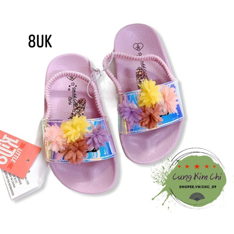 Dép Sandal bé gái size 6uk - size 23
