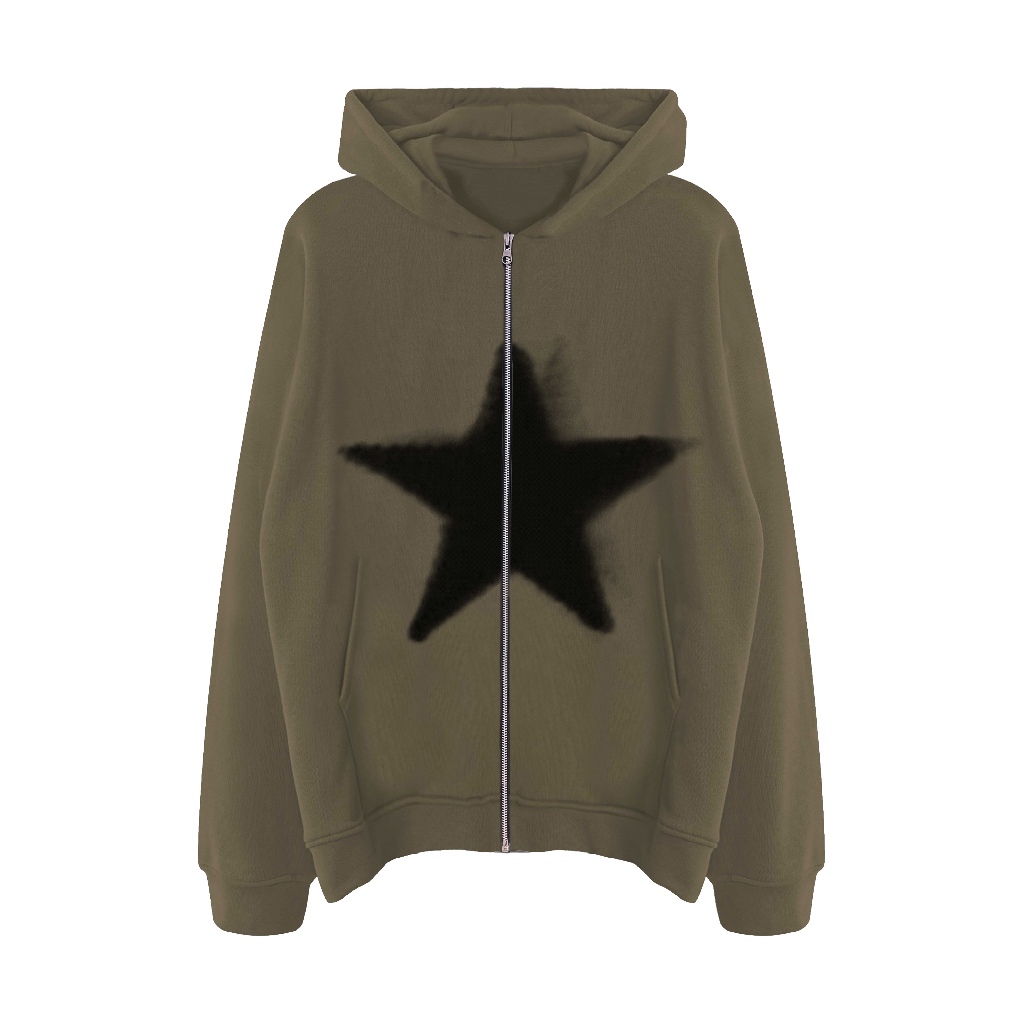 Áo khoác VOLEUR - HOODIE ZIP STAR , Vải Nỉ Bông 100% cotton | BigBuy360 - bigbuy360.vn