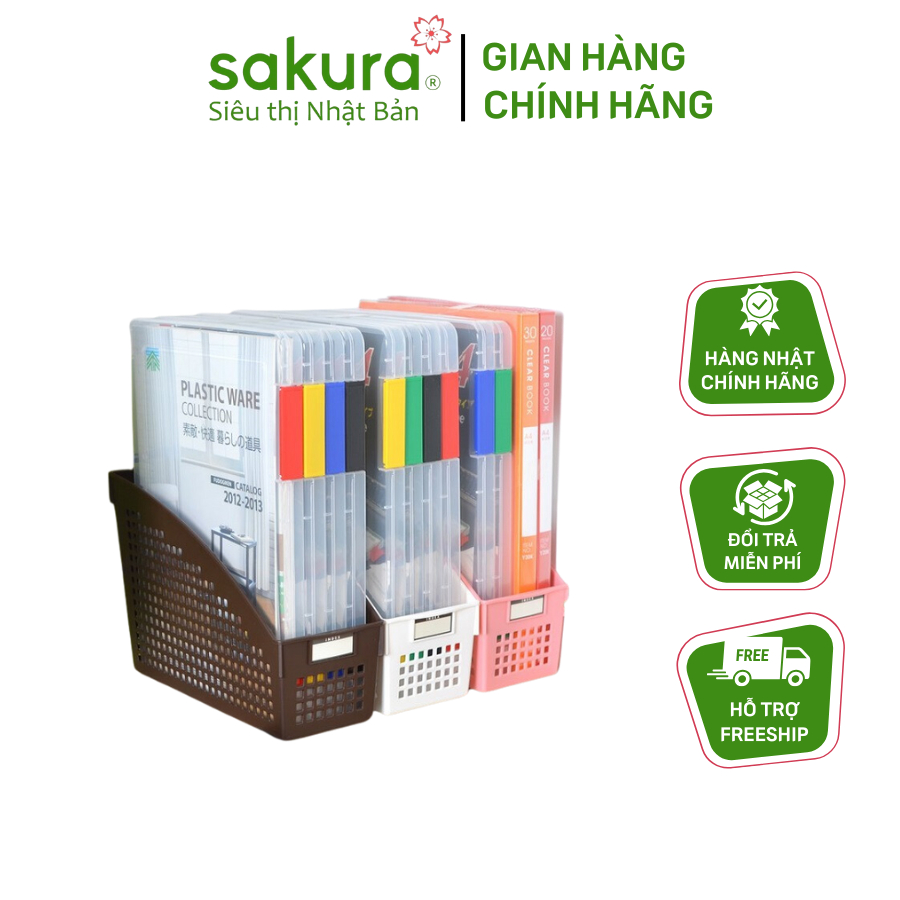 Khay tài liệu A4 đồ dùng văn phòng Inomata Nhật Bản Nhựa PP/PS
