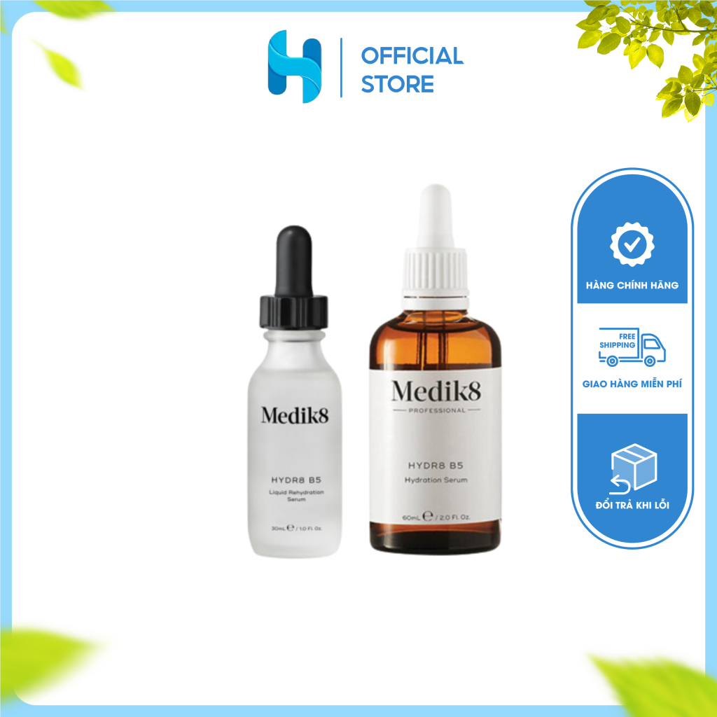 Serum Dưỡng Ẩm Làm Dịu Medik8 Hydr8 B5 Liquid Rehydration 8ml , 30ml, 60ml