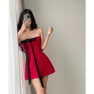 Đầm dây phối nơ