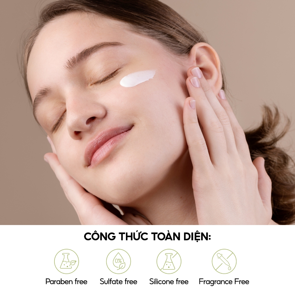 Combo Dưỡng Trắng Da Mặt, Sữa Rửa Mặt, Kem Dưỡng Ẩm Cafuné Witch Hazel The Cafuné Giúp Da Sáng Bóng Giảm Mụn 120gram