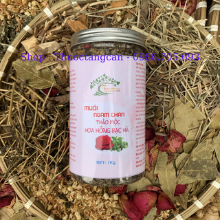 1KG _ Muối ngâm chân, thảo dược hoa hồng, giúp giảm nhức mỏi