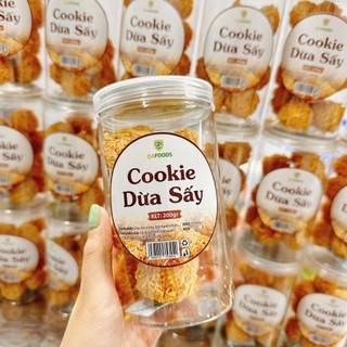 Bánh cookies dừa sấy - for keto, das, lowcarb, eatclean & tiểu đường lon pet 200gr