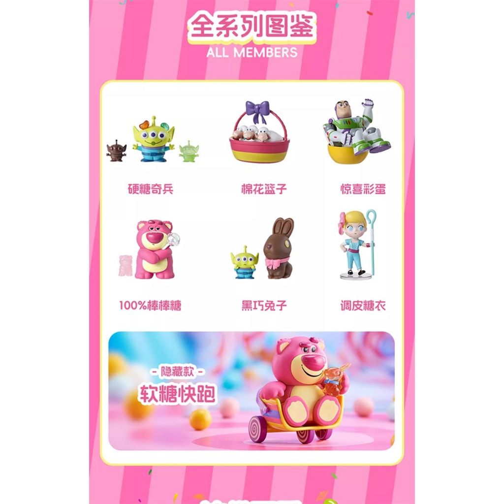 1 Mô hình Gấu dâu Lotso Candy Surprise chính hãng Disney
