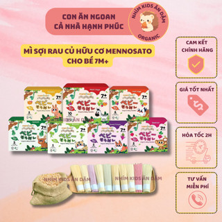 [Date T8/2025] Mì Sợi Rau Củ Hữu Cơ Mennosato 200g Cho Bé Từ 7M+