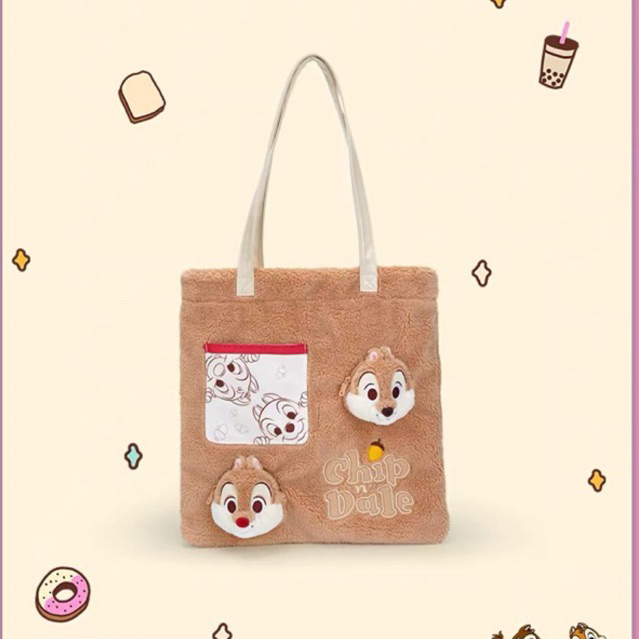 Túi tote Sóc chuột Chip & Dale chính hãng Disney