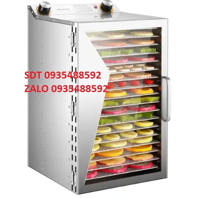 Máy sấy thực phẩm 18 khay, Hàng Chính Hãng-Sấy rau củ quả 18 khay. Công suất 650W, bảo hành 12 tháng