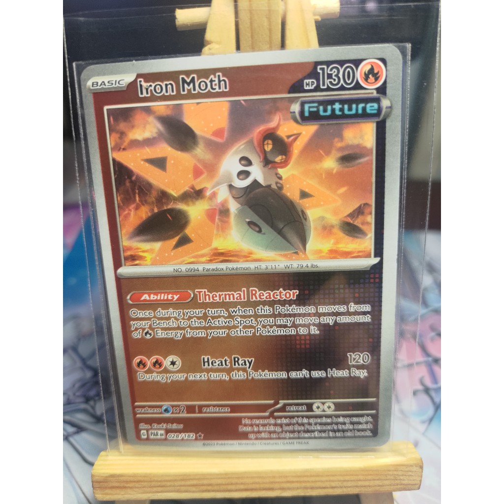 Thẻ Pokemon Iron Moth - 028/182 - Holo Rare - PAREN