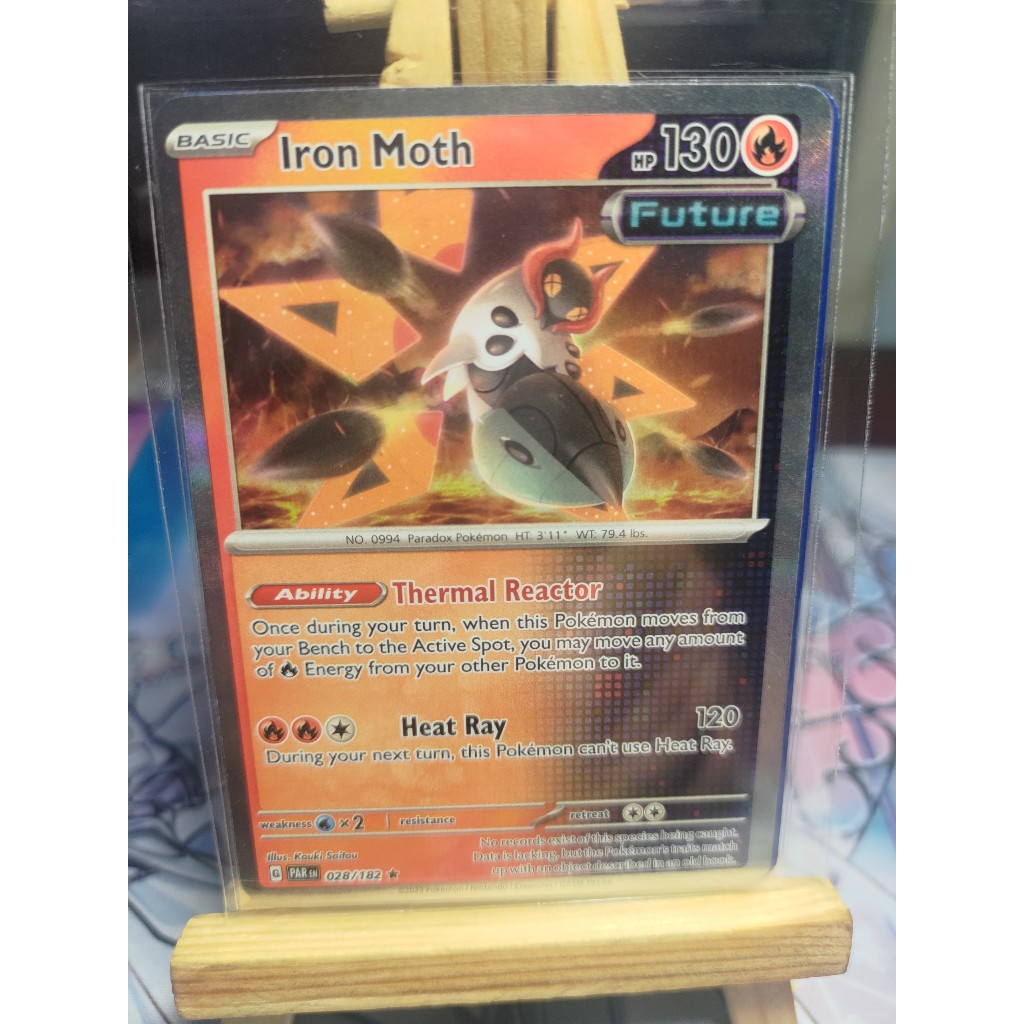 Thẻ Pokemon Iron Moth - 028/182 - Holo Rare - PAREN