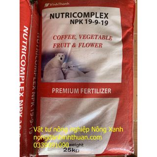 Phân bón npk 19-9-19+te -thích hợp cho tất cả loại cây