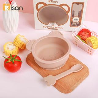 Bát ăn dặm silicon kèm thìa Misan có đế hút chân không chống đổ