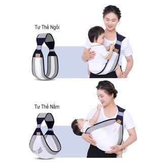 Địu cho bé sơ sinh từ 0 đến 6 tháng hình võng
