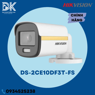 Camera hdtvi colorvu 2mp thân trụ hikvision ds-2ce10df3t-fs cam kết hàng chính hãng-bảo hành 2 năm