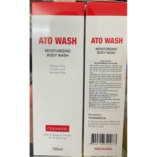 Sữa tắm, gội, rửa mặt Ato wash 150ml