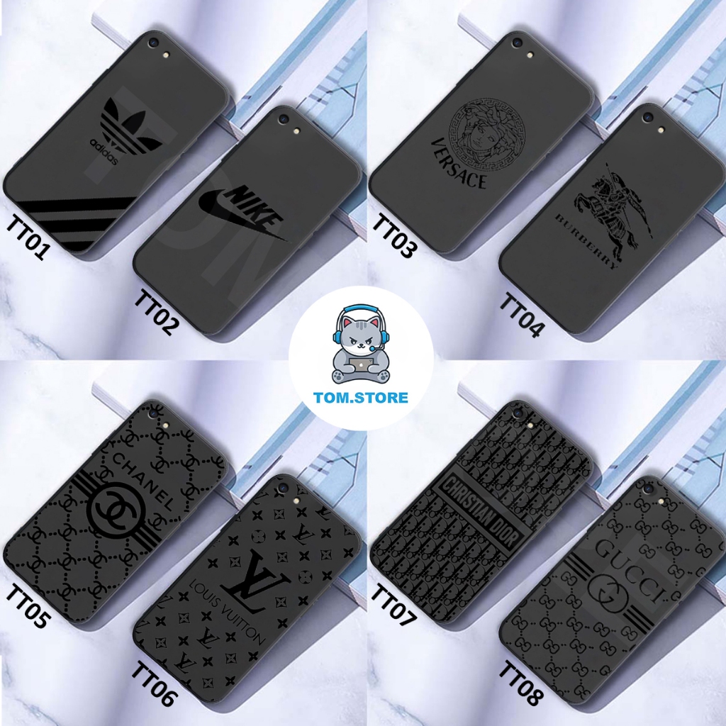 Ốp Oppo A33 2015 / NEO 7 / A39 / A59 / A71 / A83 viền vuông hình thương hiệu thời trang cao cấp