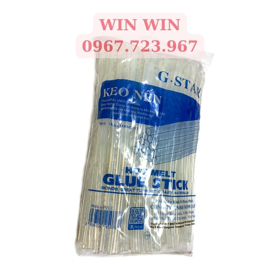 Keo nến Gstar combo 10 cây kích thước 28cm, đường kính 0.5cm / cây