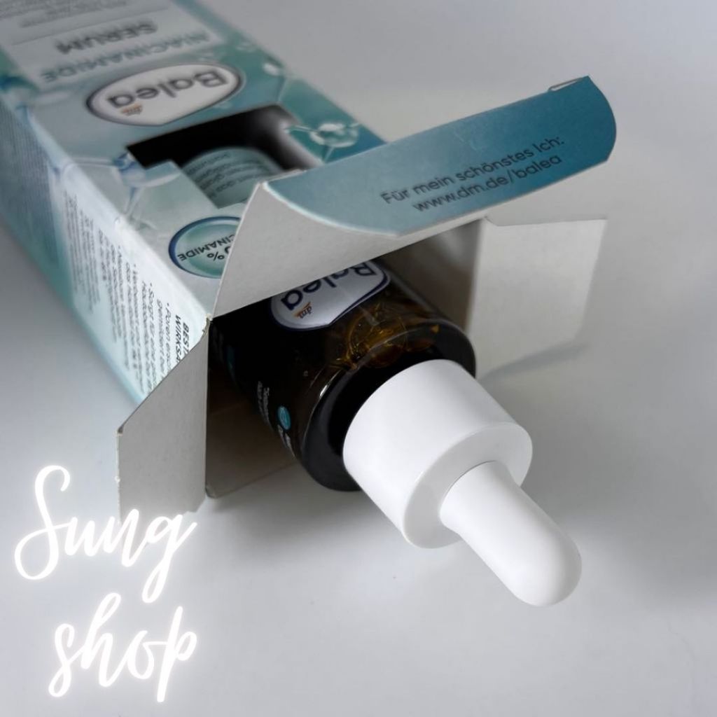 Serum Balea Niacinamide Zinc sáng trắng da se khít lổ chân lông