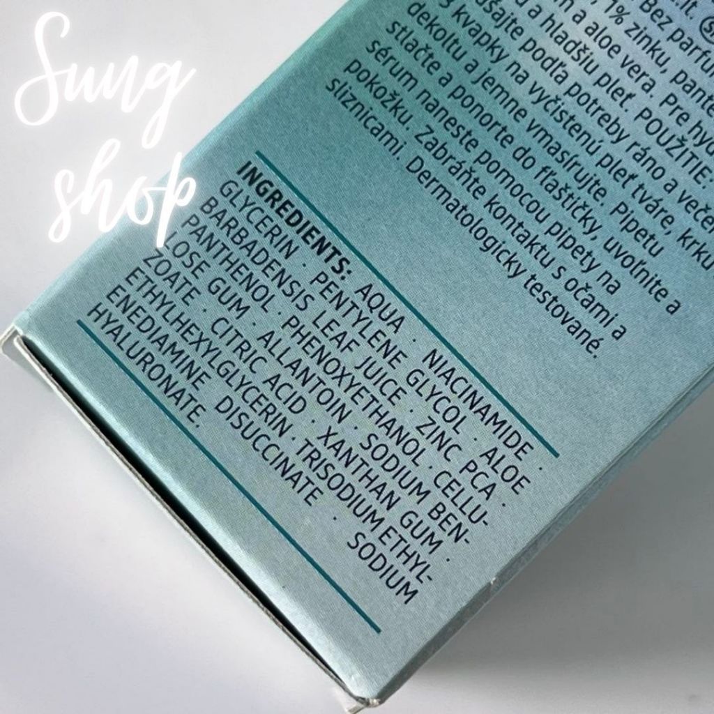 Serum Balea Niacinamide Zinc sáng trắng da se khít lổ chân lông