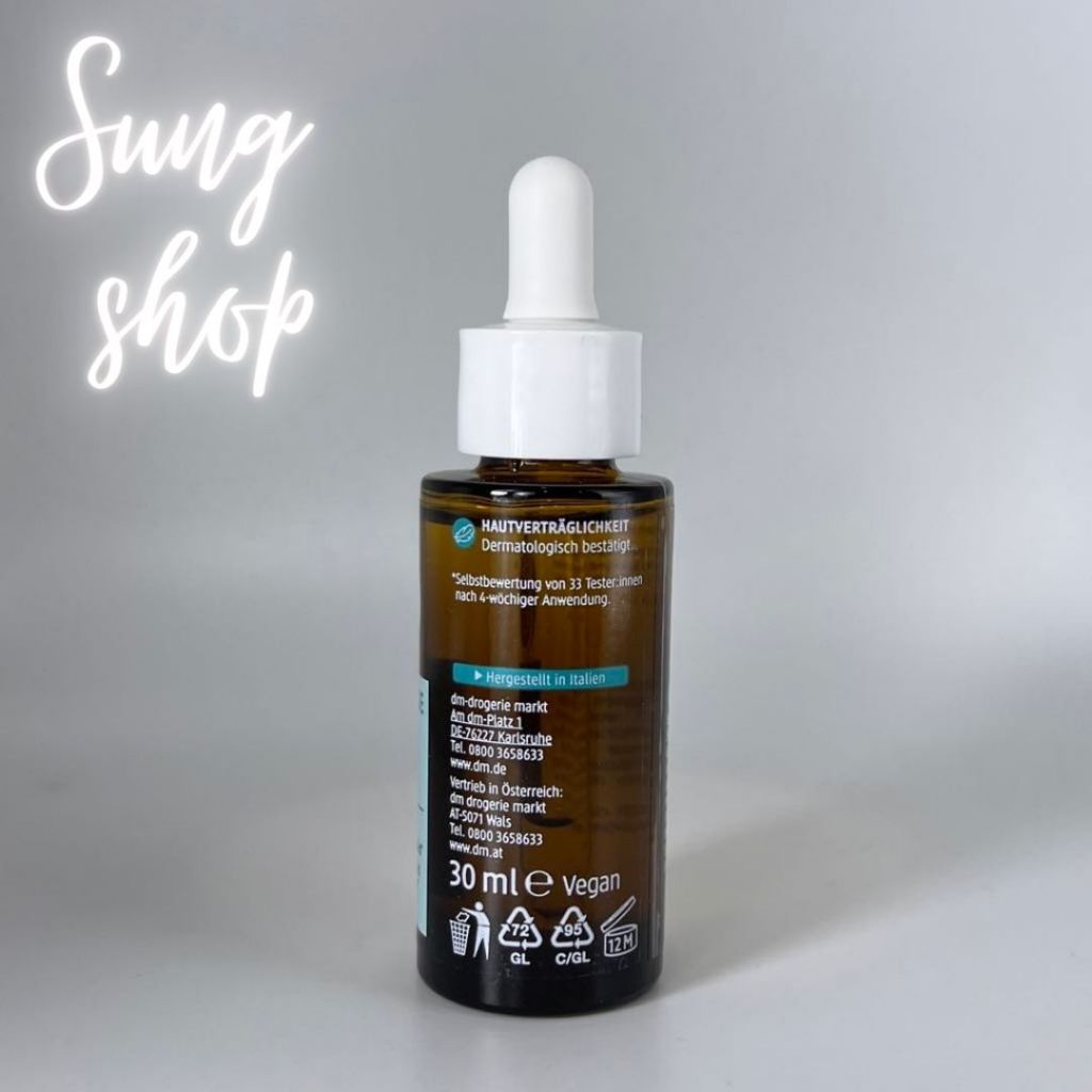Serum Balea Niacinamide Zinc sáng trắng da se khít lổ chân lông
