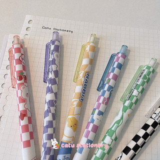 Set bút họa tiết cute nhiều màu mực đen