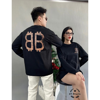 Áo thun phông nam dài tay mixset đen trắng balen