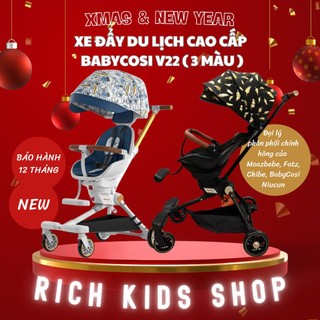 | BH 12 tháng | Xe đẩy du lịch cho bé có nằm ngả lưng gấp gọn được mái che BABYCOSI V22 cực bền