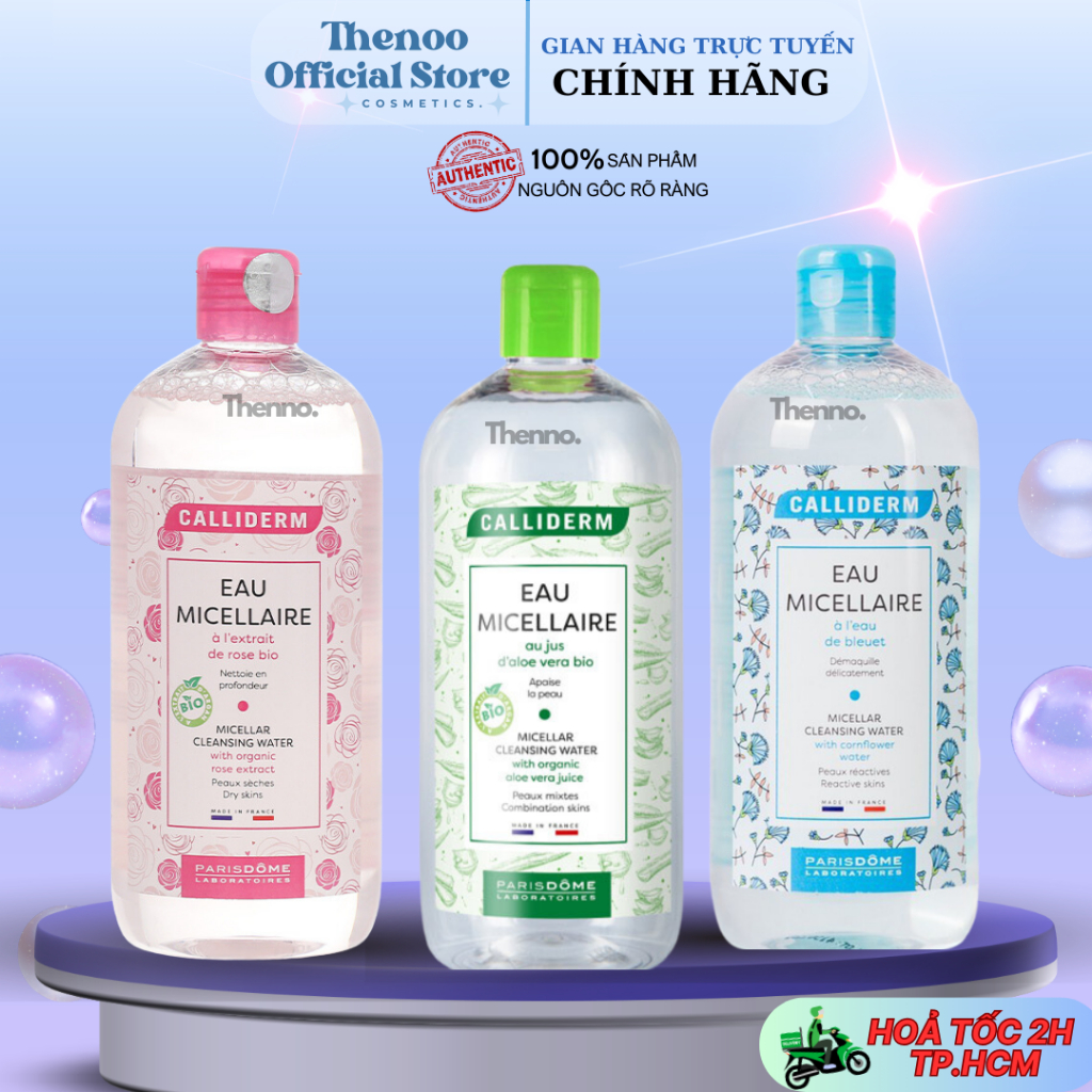 Nước Tẩy Trang Calliderm 3in1 Micellaire 500ml
