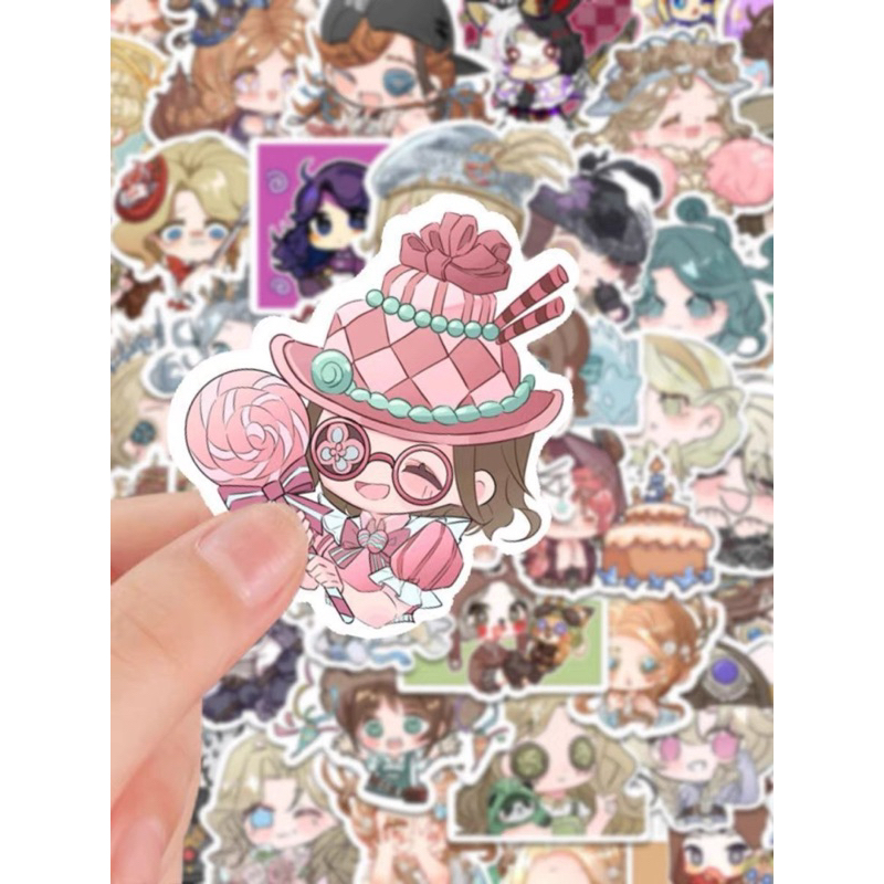 Set 50 Hình dán,Miếng dán sticker game Identity V chống nước Trang Trí Mũ Bảo Hiểm, Điện Thoại, Xe, Laptop