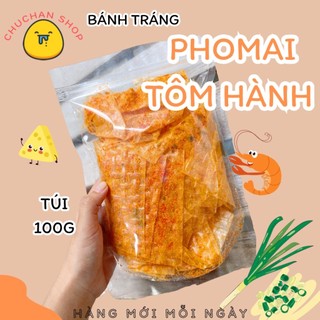 Bánh tráng tẩm vị phomai tôm hành túi 100g
