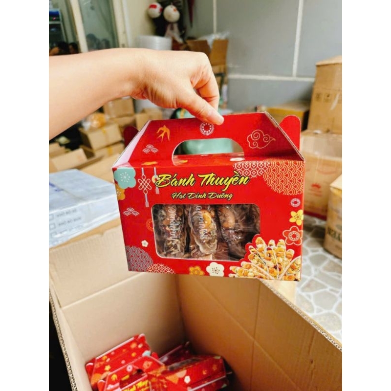 HCM 500g Bánh thuyền mix hạt dinh dưỡng - bánh hạt dinh dưỡng