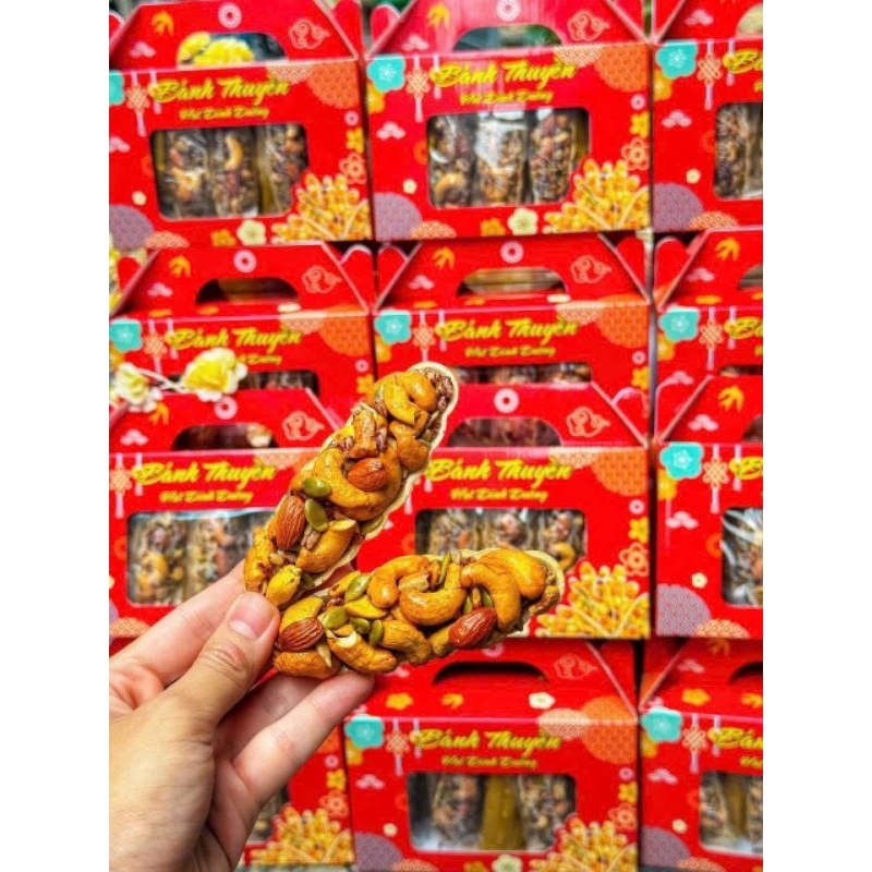 HCM 500g Bánh thuyền mix hạt dinh dưỡng - bánh hạt dinh dưỡng