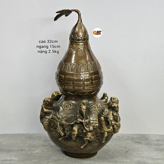 Hồ lô bát tiên bằng đồng phong thuỷ loại to