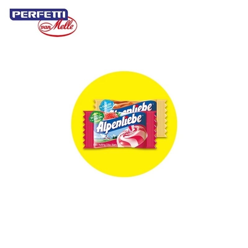 Kẹo Alpenliebe Hương Sữa Caramel & Dâu Kem